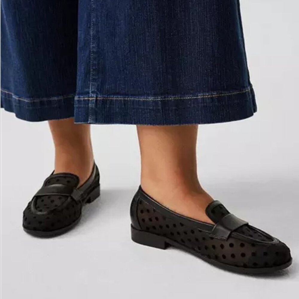 torrid Black Perforated Loafers